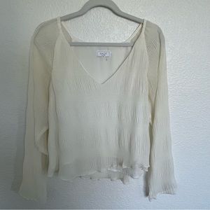SAGE the Label Long Sleeve White Top